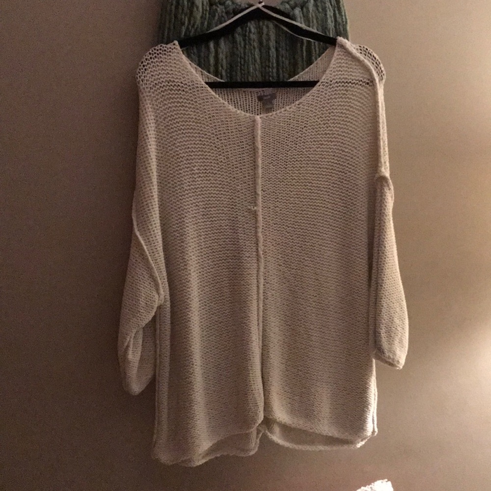 White knit sweater by Aerie size L
